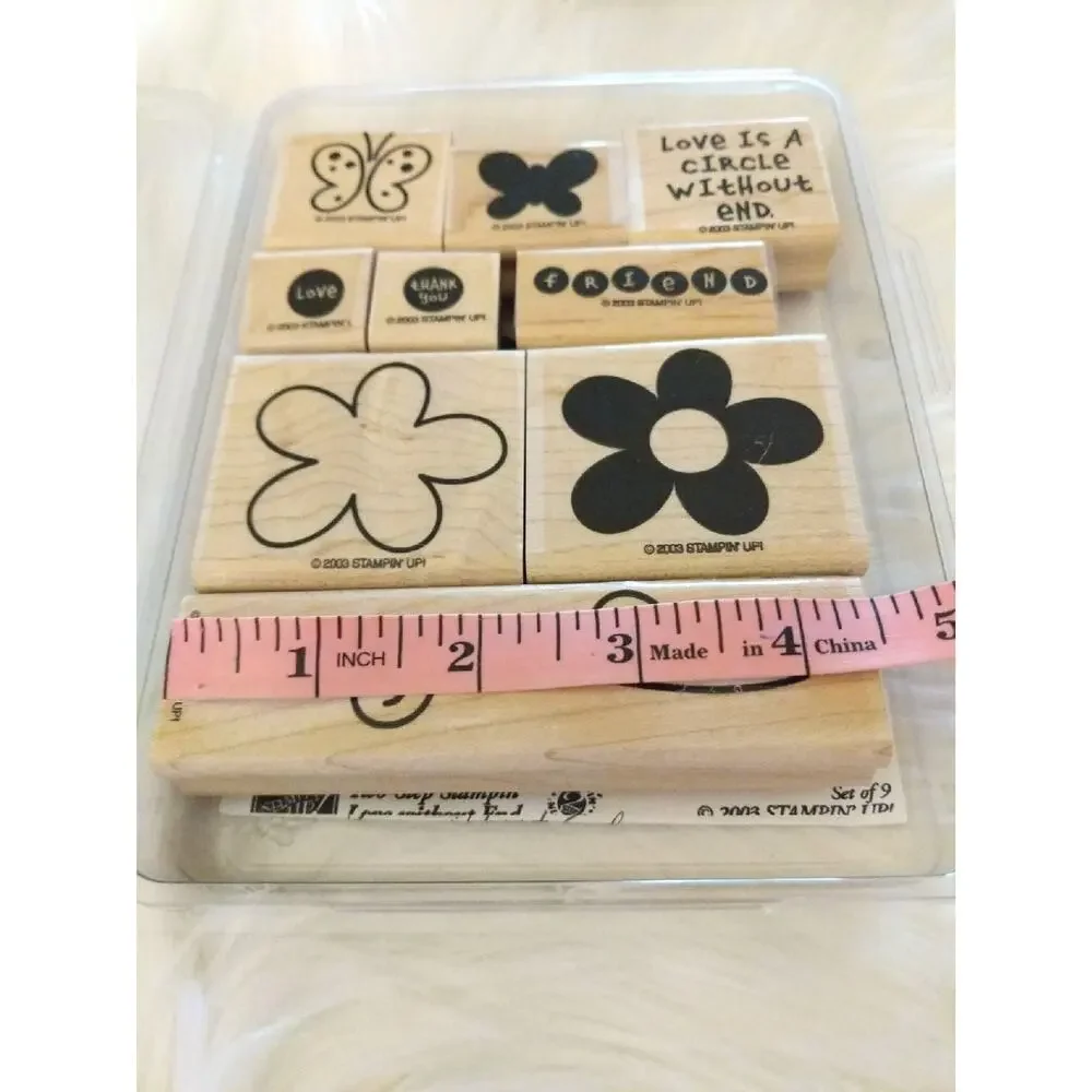 STAMPIN' UP! Love Without End Wooden Stamp Set of 9 Two Step